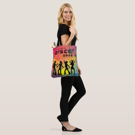 Disco Tanzfläche Retro Multicolor Feier Tasche (Am Model)