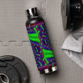 Disco Tech Dichroic Glass Fraktal Trinkflasche