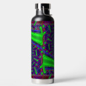 Disco Tech Dichroic Glass Fraktal Trinkflasche (links)