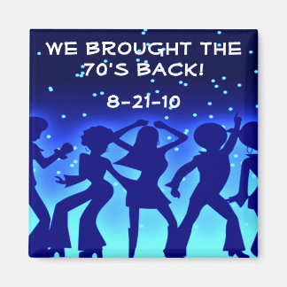 Disco Theme 70er Gastgeschenk Magnete Souvenirs Magnet