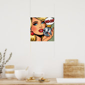 Disco-Themenposter-Kunst Poster (Küche)