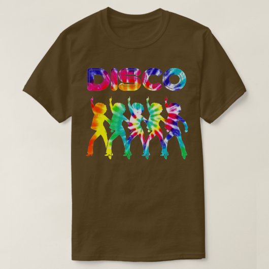 Disco Themenwelt Gefärbte Krawatte Tanz T-Shirt (Design vorne)