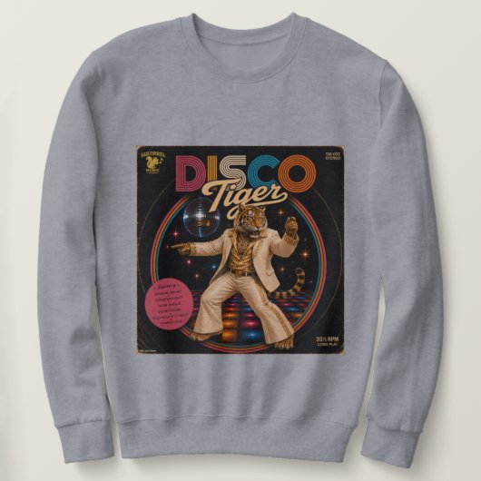 Disco-Tiger-Album Sweatshirt (Design vorne)