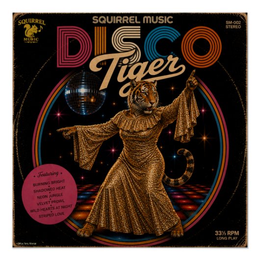 Disco-Tigress Poster (Vorderseite)