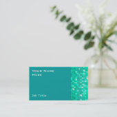 Disco Tiles Aqua Visitenkarte (Stehend Vorderseite)