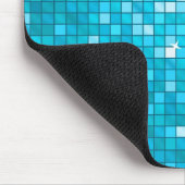 Disco Tiles Blue Mousepad horizontal (Ecke)