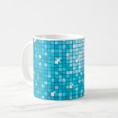 Disco Tiles Blue Tasse (Vorderseite Links)