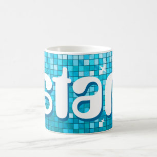 Disco Tiles Blue Tasse