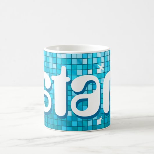 Disco Tiles Blue Tasse (Mittel)