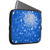 Disco Tiles Dark Blue Notebook-Hülle 10 Zoll Laptopschutzhülle (Vorne Rechts)