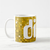 Disco Tiles "Gold" "diva" Tasse (Links)