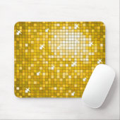 Disco Tiles "Gold" Mousepad horizontal (Mit Mouse)