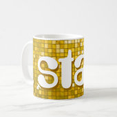 Disco Tiles "Gold" "Star" Tasse (Vorderseite Links)