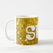 Disco Tiles "Gold" "Star" Tasse (Links)