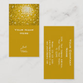 Disco Tiles "Gold" Visitenkarte oben (Vorne/Hinten)