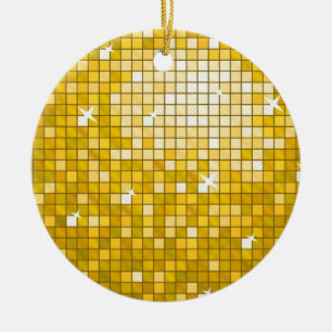 Disco Tiles - Goldene Ornament