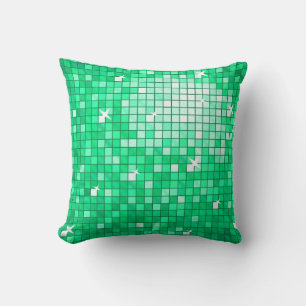 Disco Tiles Jade-Kissenplatz Kissen