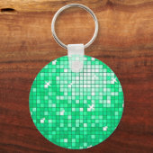 Disco Tiles "Jade" Schlüsselanhänger rund (Vorderseite)