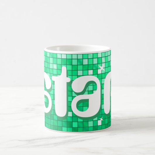 Disco Tiles Jade 'star'-Tasse Kaffeetasse (Mittel)