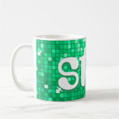 Disco Tiles Jade 'star'-Tasse Kaffeetasse (Links)
