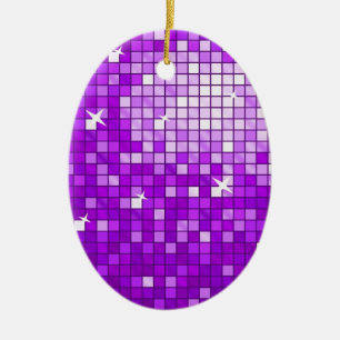 Disco Tiles Lila Ornamente