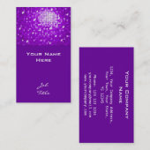 Disco Tiles Lila Visitenkarten oben Visitenkarte (Vorne/Hinten)