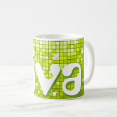 Disco Tiles Limone "diva" Tasse (VorderseiteRechts)