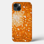 Disco Tiles Orange iPhone Gehäuse Case-Mate iPhone Hülle (Rückseite)