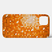 Disco Tiles Orange iPhone Gehäuse Case-Mate iPhone Hülle (Rückseite (Horizontal))