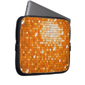 Disco Tiles Orange Notebook-Ärmel 10 Zoll Laptopschutzhülle (Vorne Rechts)