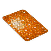 Disco Tiles Orange Premium Magnet (Rechte Seite)