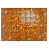 Disco Tiles Orange Schneidebrett (Vorderseite)