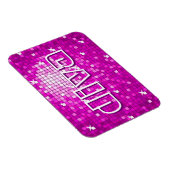 Disco Tiles Pink "diva" Premium-Magnet Magnet (Rechte Seite)
