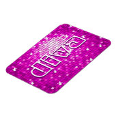 Disco Tiles Pink "diva" Premium-Magnet Magnet (Linke Seite)