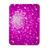 Disco Tiles Pink Premium Magnet (Vertikal)