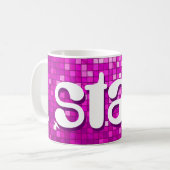 Disco Tiles Pink Tasse (Vorderseite Links)
