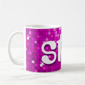 Disco Tiles Pink Tasse (Links)