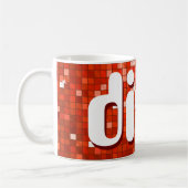 Disco Tiles Red 'diva' Tasse (Links)