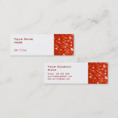 Disco Tiles Rote Visitenkartenseite magisch weiß Mini Visitenkarte (Vorne/Hinten)