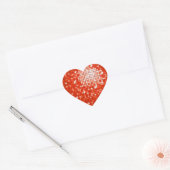 Disco Tiles Rotes Stickerherz Herz-Aufkleber (Umschlag)