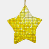 Disco Tiles Yellow Ornament Star (Rechts)