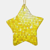 Disco Tiles Yellow Ornament Star (Links)