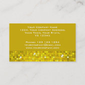 Disco Tiles Yellow Visitenkarte (Rückseite)