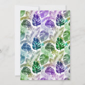 DISCO TROPICAL BALL BIRTHDAILATION EINLADUNG (Rückseite)