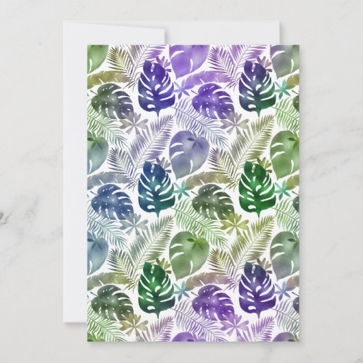 DISCO TROPICAL BALL BIRTHDAILATION EINLADUNG (Rückseite)