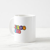 Disco Vater - Ein Retro-70er-Geschenk für Vater Kaffeetasse (Vorderseite Links)