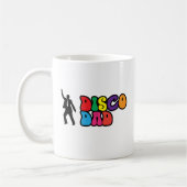 Disco Vater - Ein Retro-70er-Geschenk für Vater Kaffeetasse (Links)