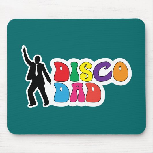 Disco Vater Mousepad - Ein lustiges Vatertagsgesch (Vorne)