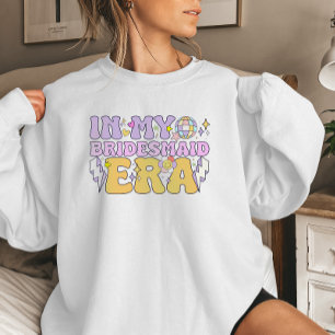 Disco-Vibes Retro Groovige Brautjungfern-Ära Sweatshirt