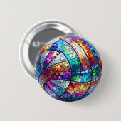 Disco Volleyball Button (Vorne & Hinten)